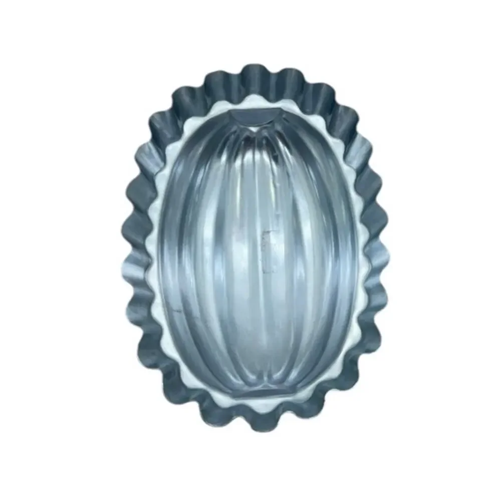 VTG Aluminum Fluted‎ Jelly Mold Dome Baking Tin Retro Kitchen Decor Mirro MCM
